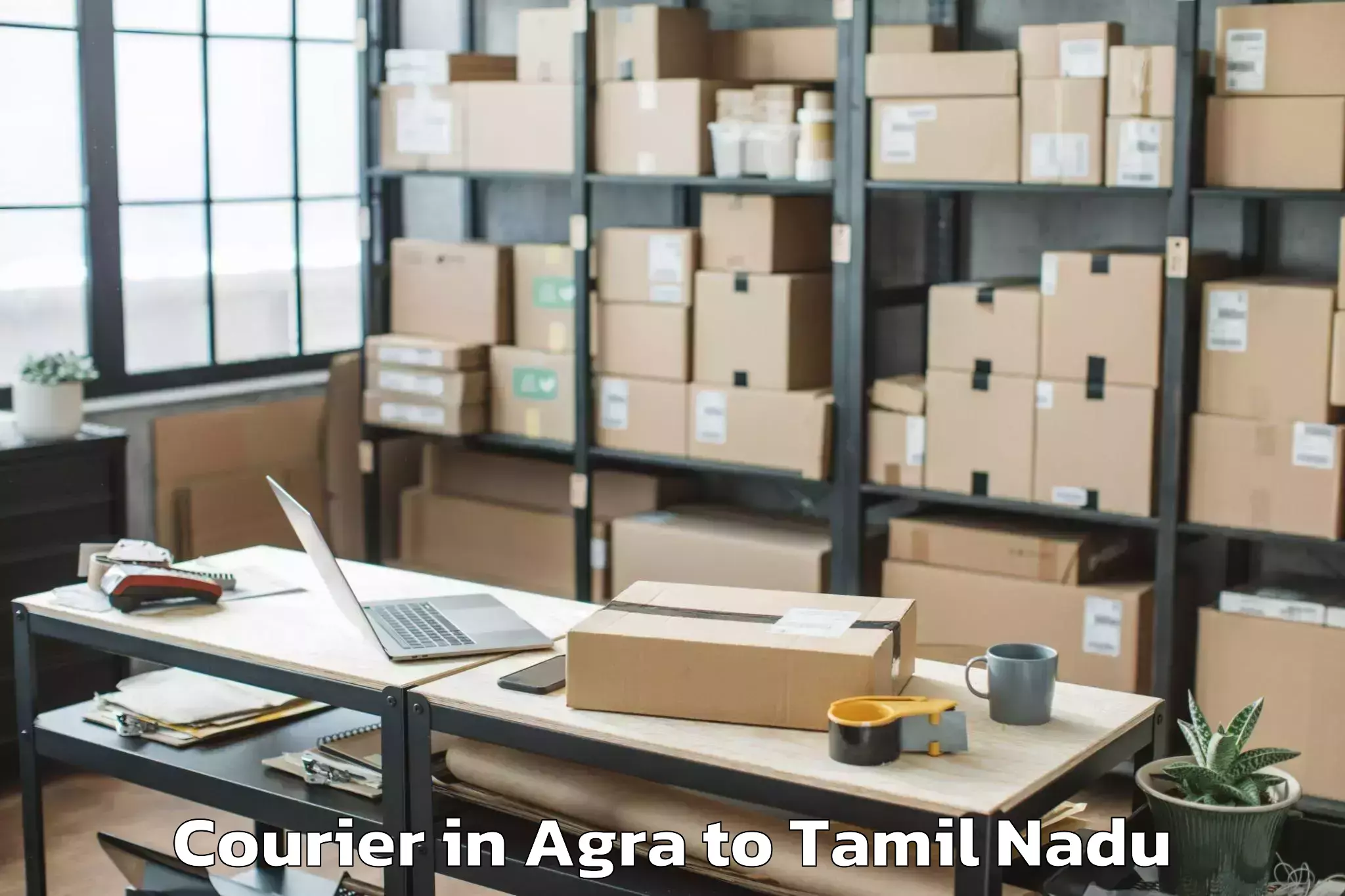 Discover Agra to Karambakkudi Courier